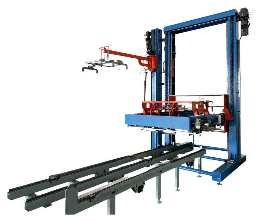 Glass bottle depalletizing machine
