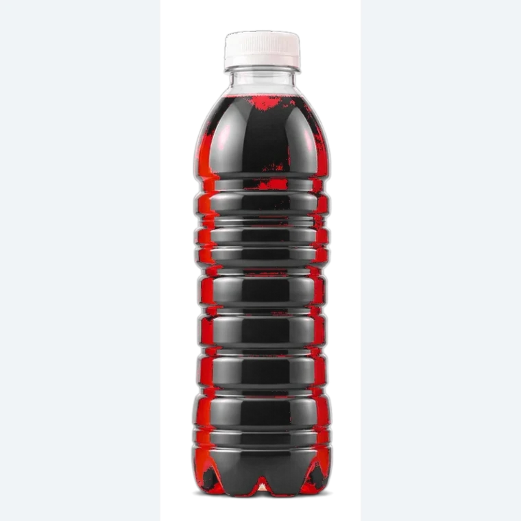 Unbranded bottle illustrating functional drinks