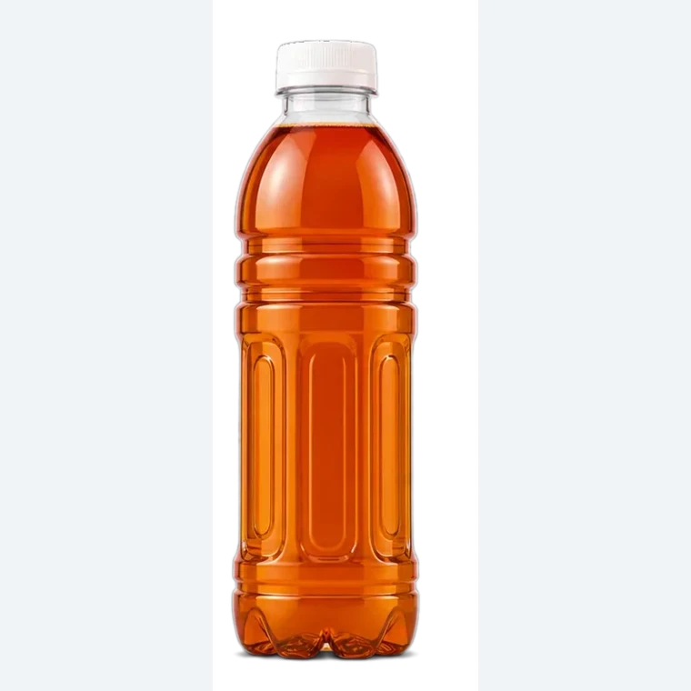 Unbranded bottle illustrating tea beverages